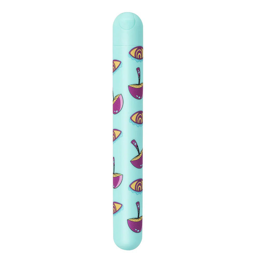"Lucy Mushroom Pattern Rechargeable X-Long Bullet - Blue MTMA332-MU"