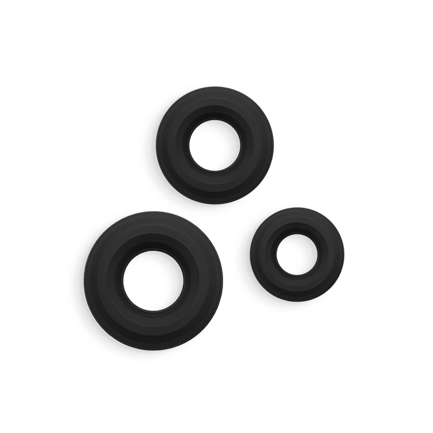 "Renegade - 3pc Fireman Rings - Black NSN-1128-03"