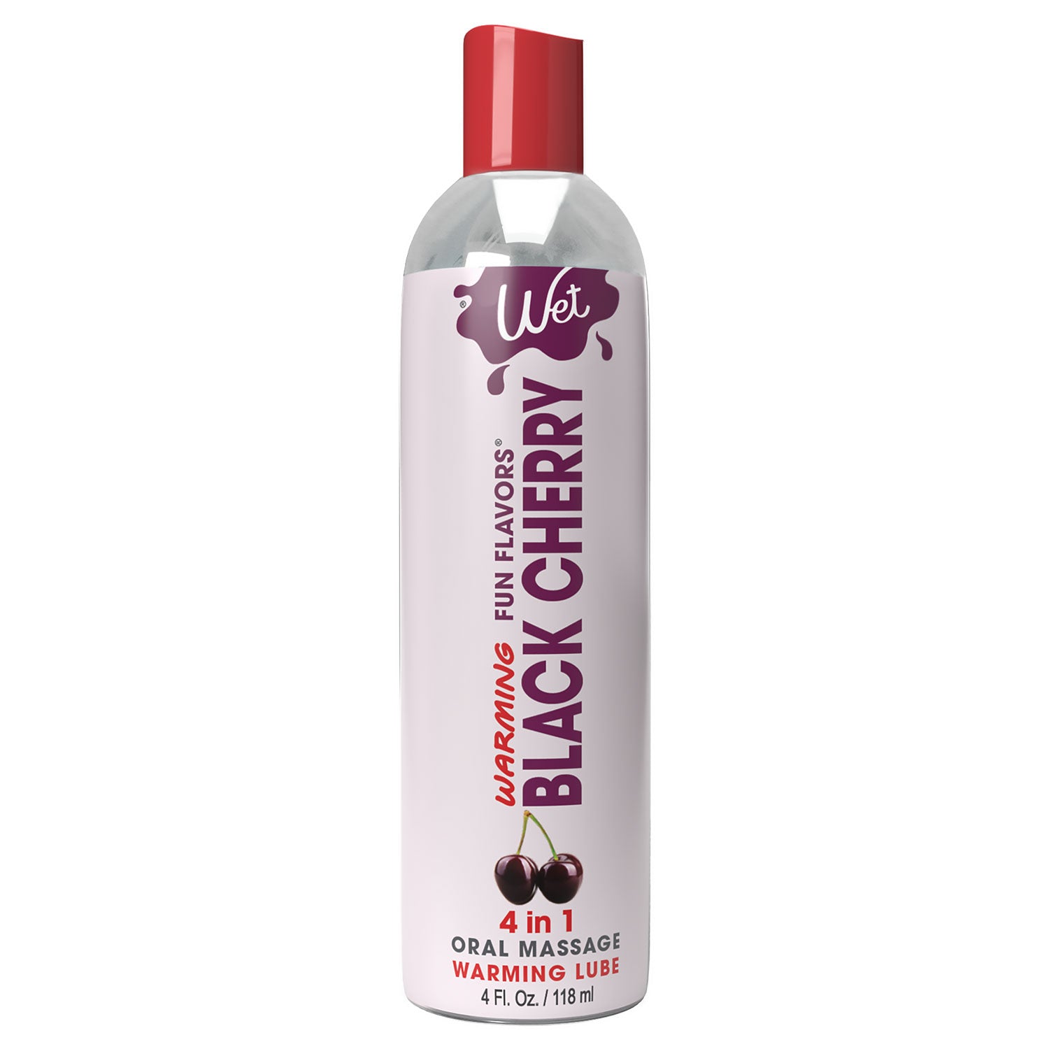 "Wet Warming Fun Flavors - Black Cherry - 4 in 1 Lubricant 4 Oz WT20425"