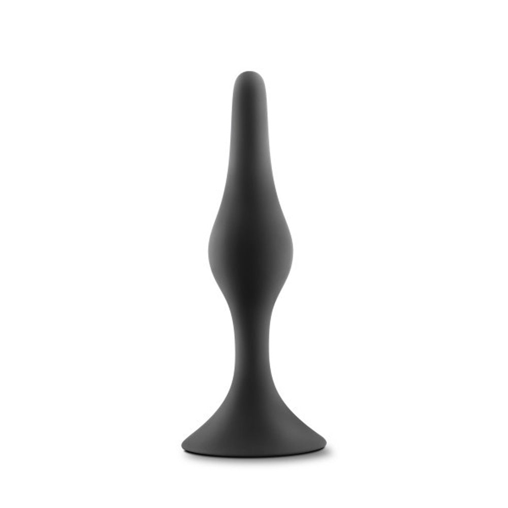 Anal Adventures Platinum - Silicone Beginner Plug  - Small - Black BL-21615