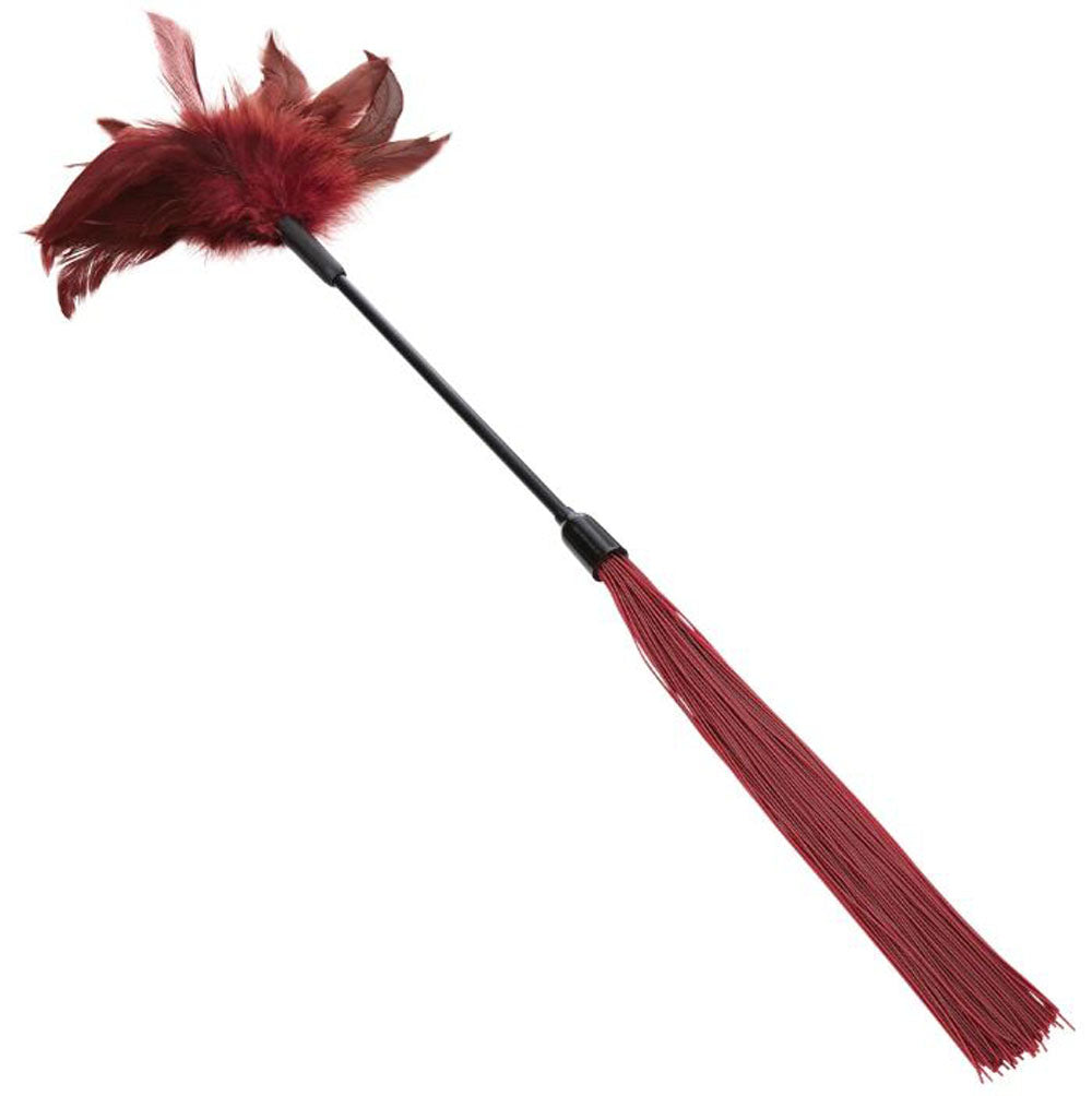 "Sex and Mischief Enchanted Feather Tickler - Burgundy SS099-33"
