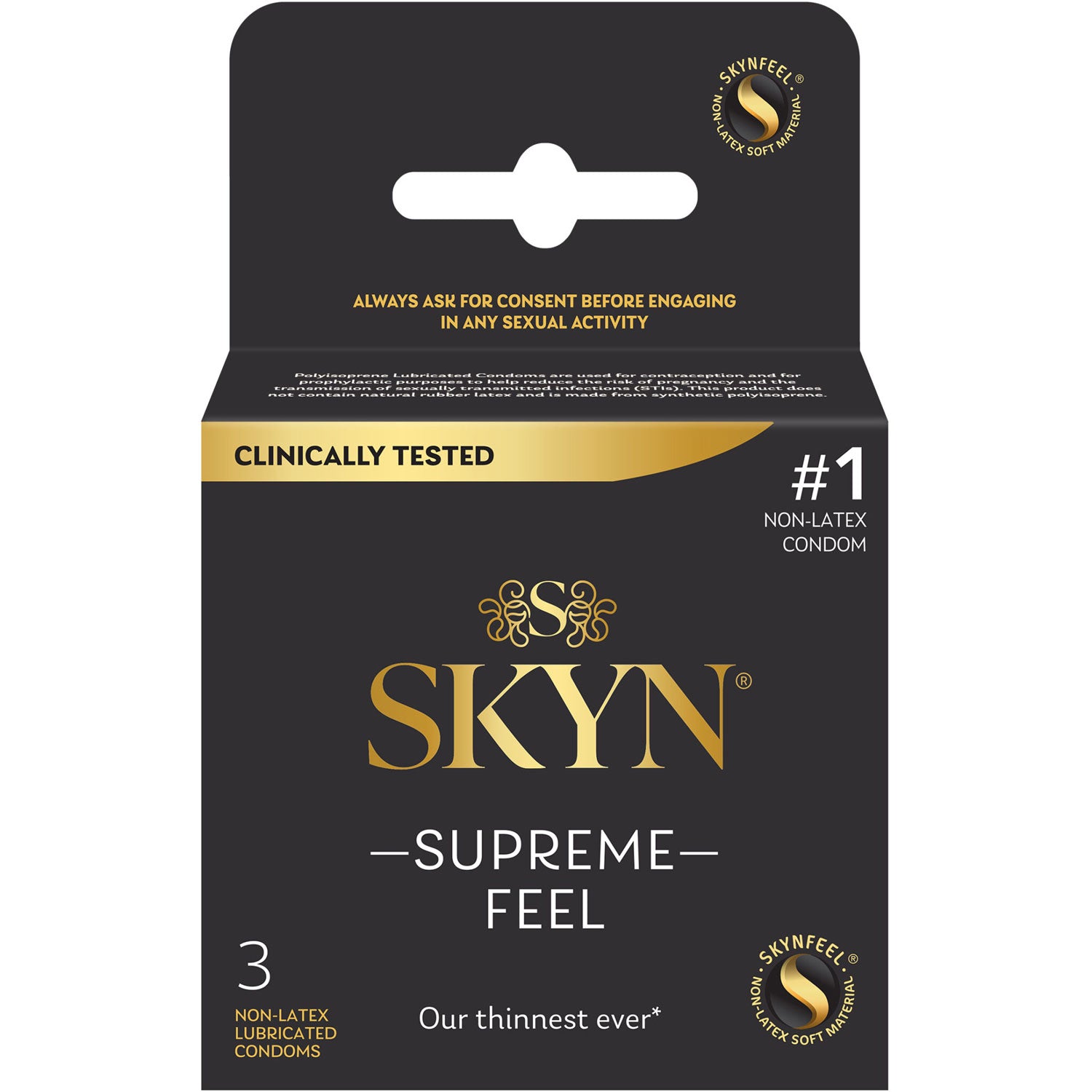 Skyn Supreme Feel 3 Count Condoms PM00166