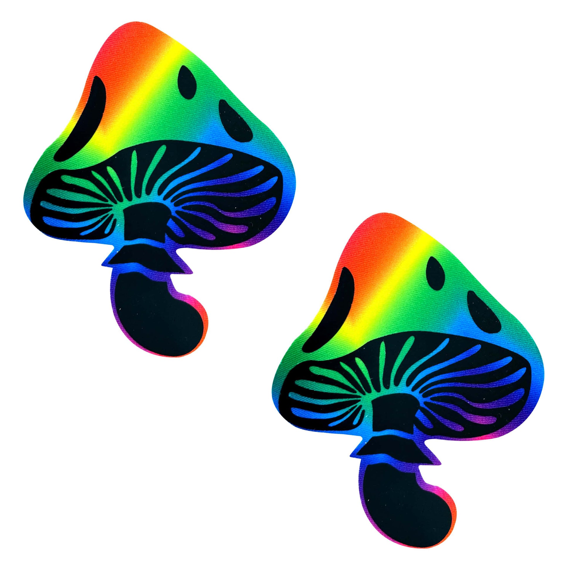 "Rainbow Trippin' Psychedelic Toadstool Nipple Cover Pasties NN-BLA-TOD-RAT"